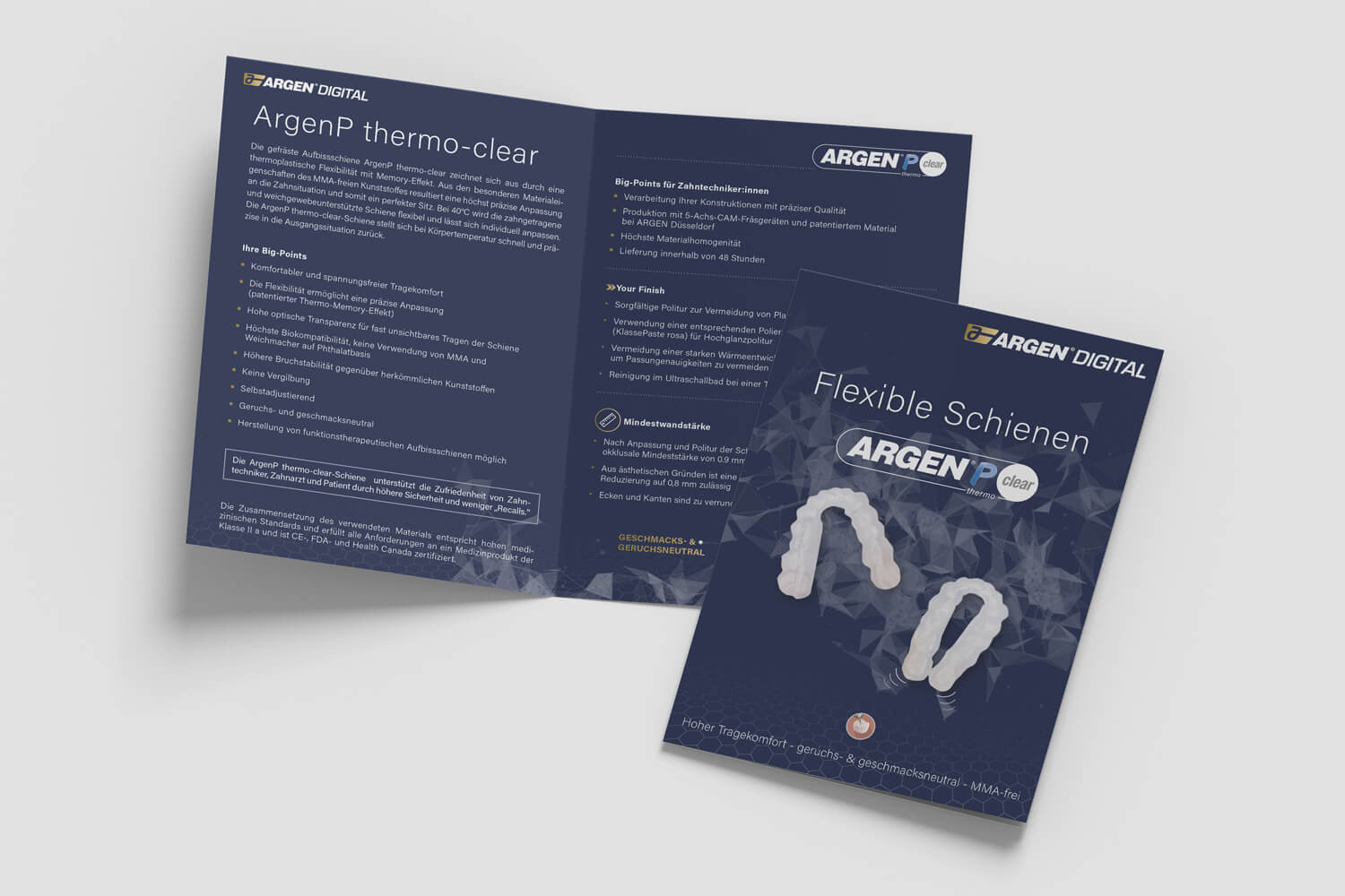 ARGEN Dental GmbH - News - ArgenP thermo-clear - Flexible Schienen