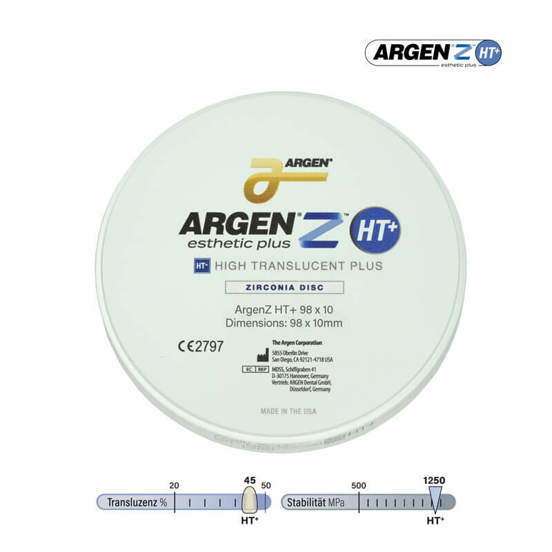 ARGEN Dental GmbH - ARGEN Z HT+ DISC - 98x10mm
