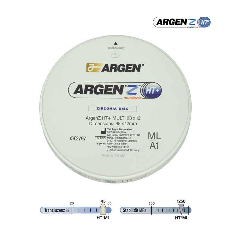 ARGEN Dental GmbH - ARGEN Z HT+ ML DISC - 98x12mm - A1