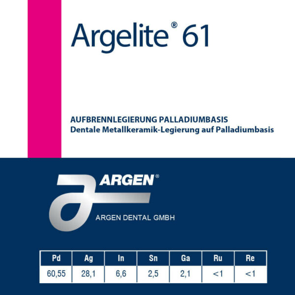 ARGEN Dental GmbH - Produkte - Legierungen - Argelite 61