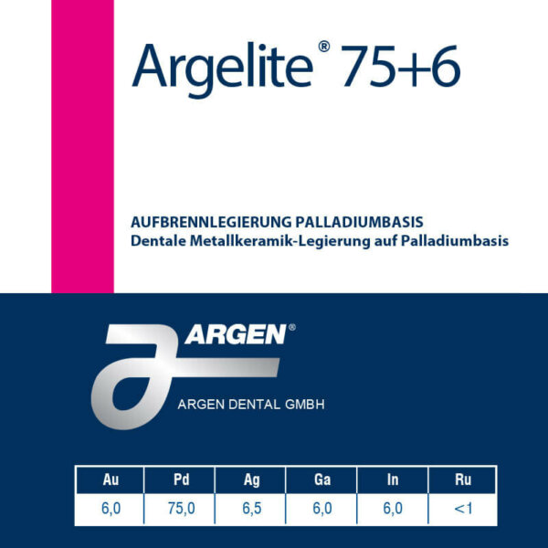 ARGEN Dental GmbH - Produkte - Legierungen - Argelite75+6