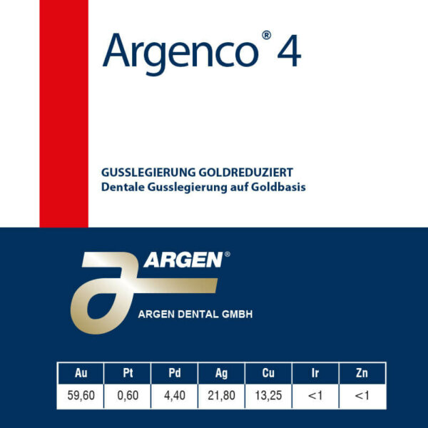 ARGEN Dental GmbH - Produkte - Legierungen - Argenco 4