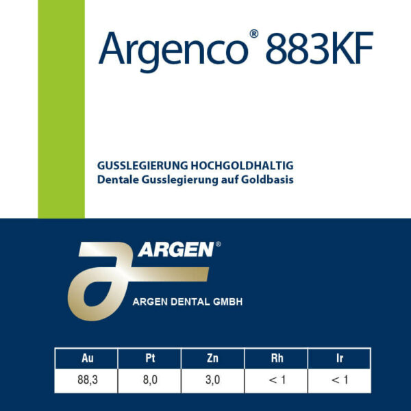 ARGEN Dental GmbH - Produkte - Legierungen - Argenco 883KF