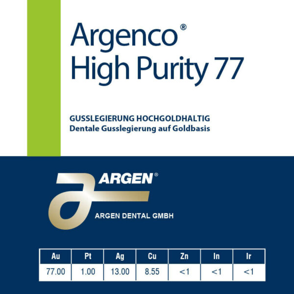 ARGEN Dental GmbH - Produkte - Legierungen - Argenco High Purity 77