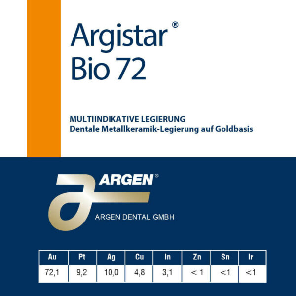 ARGEN Dental GmbH - Produkte - Legierungen - Argistar Bio 72