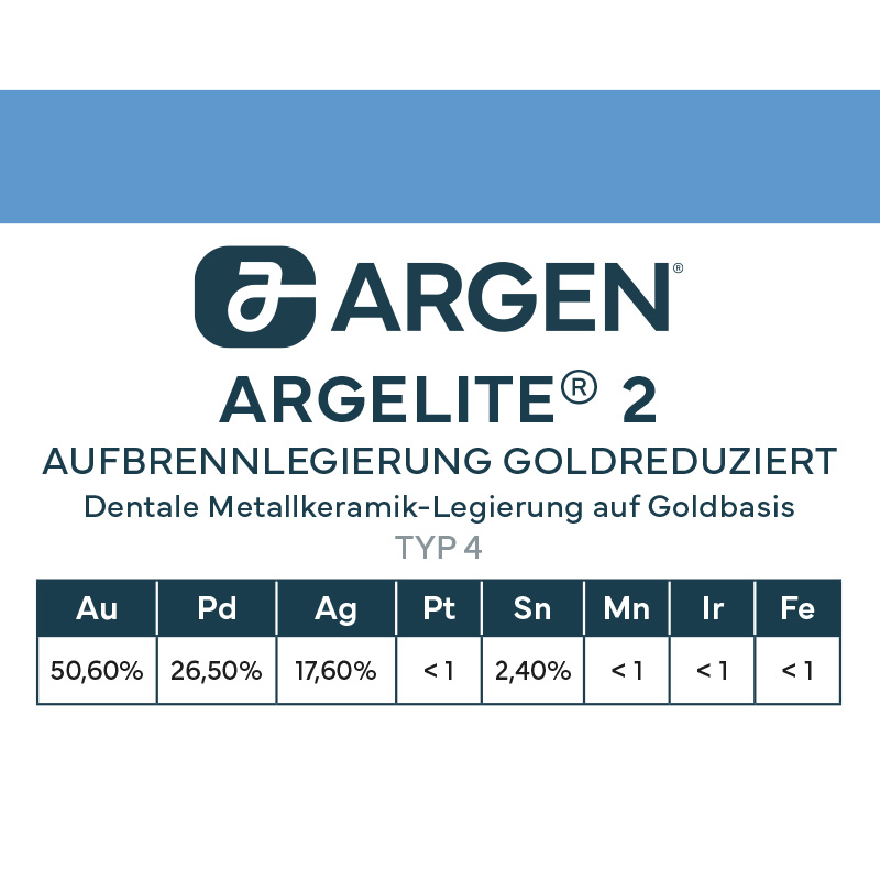 ARGEN Dental GmbH - Produkte - Legierungen - Argelite 2