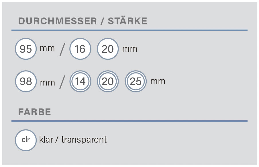 ARGEN Dental GmbH - Produkte - Zirkon Discs - PMMA clear