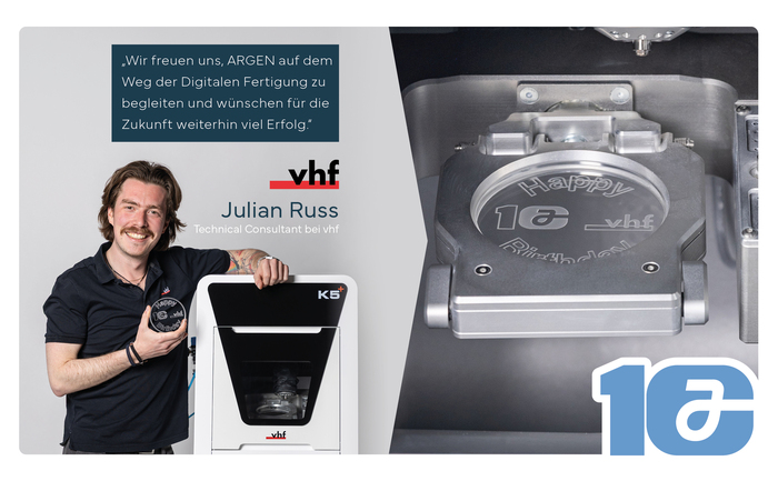 Argen Dental GmbH - News - Jubiläum: vhf